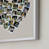"Heart Snapshot Mix® Hues Photo Art" - Framed Photo in Warm Grey by Minted - Frame Close-up