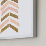 "Abstract Muted 3" - Art Print in Blush Pink by Kelly Nasuta - Frame Close-up
