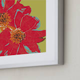 "Dahlia" - Art Print in Tropical by Dreaming Inspirations - Frame Close-up