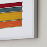 "Stacked" - Art Print in Saturated Colors by Sheila Corcoran - Frame Close-up
