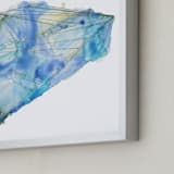 "sapphire" - Art Print in Sapphire Blue by Naomi Ernest - Frame Close-up