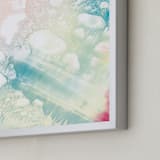 "Wave II" - Art Print in light turquoise by Helen Halik - Frame Close-up