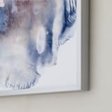 "Sweet Melancholy" - Art Print in Blue Smoke by Helen Halik - Frame Close-up