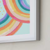 "Ventura Rainbow ll" - Art Print in Rainbow Mint by AlisonJerry - Frame Close-up