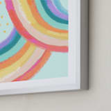 "Ventura Rainbow ll" - Art Print in Rainbow Mint by AlisonJerry - Frame Close-up
