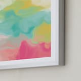 "It's Lit" - Art Print in Persian Green by Artsy Canvas Girl Designs - Frame Close-up