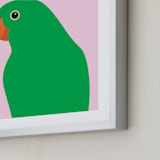 "Hey, You Looking At Me? I" - Art Print in Vibrant Tones by IGGI - Frame Close-up