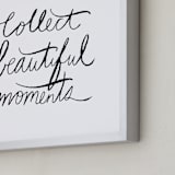 "collect beautiful moments" - Art Print in white by Vivian Yiwing - Frame Close-up
