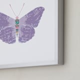 "I am the butterfly" - Art Print in she's a little pink by Rebecca Marchese - Frame Close-up