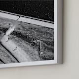 "Study of Negative # Square" - Art Print in stark black by Van Tsao - Frame Close-up