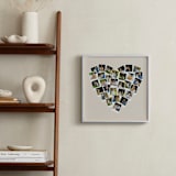 "Heart Snapshot Mix® Hues Photo Art" - Framed Photo in Warm Grey by Minted - In a Room