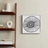 "lines & circles" - Art Print in black by Ramoncita - In a Room