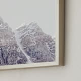 "Peak Experience" - Art Print in Pale Taupe by Irene Suchocki - Frame Close-up