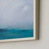 "Distant Island Pier" - Art Print in Soft Water by Julia Contacessi - Frame Close-up