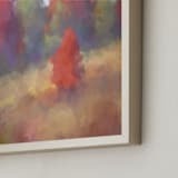 "Forest Mist" - Art Print in Autumn Gold by Amy Hall - Frame Close-up