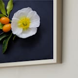 "Bold and Botanical No. 1" - Art Print in Navy Chalkboard by Maddy Hague - Frame Close-up