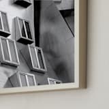 "Windows" - Art Print in Silver Exterior by Sadye Sagov - Frame Close-up