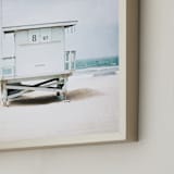 "8th Street Tower" - Art Print in blue by Shannon Howard - Frame Close-up