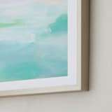 "Hideaway Beach" - Art Print in Cornflower by Artsy Canvas Girl Designs - Frame Close-up