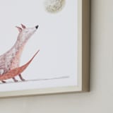"Harvest Moon" - Art Print in Fox tail by Maja Cunningham - Frame Close-up