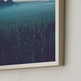 "MYSTERY TRIPTYCH COLOR I" - Art Print in Deep blue by Lying on the grass - Frame Close-up