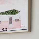 "Cotton Candy Christmas" - Art Print in Cotton candy pink by Maja Cunningham - Frame Close-up