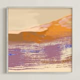 "Mountain Stream #1" - Art Print in Sienna by Simona Gocan - Framed