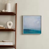 "Distant Island Pier" - Art Print in Soft Water by Julia Contacessi - In a Room