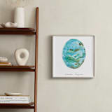 "December - Turquoise" - Art Print in Turquoise by Naomi Ernest - In a Room