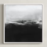 "DuskDawn" - Art Print in Black and White by Vasco - Framed Canvas