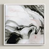 "Ethereal Marble" - Art Print in Dusted by Melanie Severin - Framed Canvas