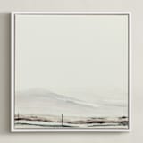 "Fitz" - Art Print in Creamy white by Mande Calhoun - Framed Canvas