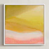"Endless Summer" - Art Print in Citron by A Real Peach Studio - Framed Canvas