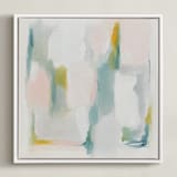 "Delicacy" - Art Print in White by Nicoletta Savod - Framed Canvas