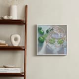 "Cut Glass and Limes" - Art Print in Lime Green by Jenny Westenhofer - In a Room