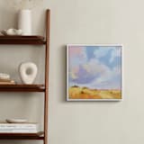 "Leaving New Mexico" - Art Print in straw by sue prue - In a Room