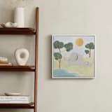 "Safari Friends 3" - Art Print in Lime by Teju Reval - In a Room