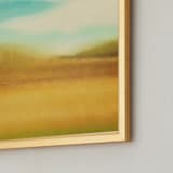 "Wild Blue Yonder" - Art Print in Aqua  by Stacy Kron - Frame Close-up