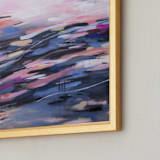 "In Dreams" - Art Print in Indigo Rose by Kat Roberts - Frame Close-up