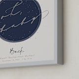 "Stardust Planet" - Personalized Art Print in Stardust by Kennedi Shaw - Frame Close-up