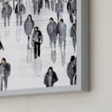 "Legal aliens" - Art Print in Office grey by Lulaloo - Frame Close-up