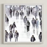 "Legal aliens" - Art Print in Office grey by Lulaloo - Framed