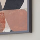 "Pinwheel Flowers I" - Art Print in Terracota Blush by Jaqui Falkenheim - Frame Close-up