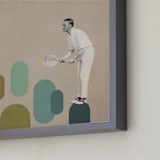 "The Game II" - Art Print in Sand by Paola Benenati - Frame Close-up