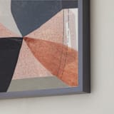 "Pinwheel Flowers II" - Art Print in Terracota Blush by Jaqui Falkenheim - Frame Close-up