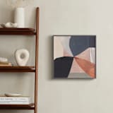 "Pinwheel Flowers II" - Art Print in Terracota Blush by Jaqui Falkenheim - In a Room