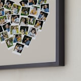 "Heart Snapshot Mix® Hues Photo Art" - Framed Photo in Warm Grey by Minted - Frame Close-up
