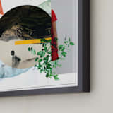 "A Day in the Life" - Art Print in Fire Orange by Augusto Paolo Bringas Dizon - Frame Close-up