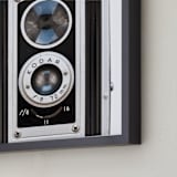 "Mid-Century Moments" - Art Print in Silver by Sheila Corcoran - Frame Close-up