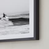 "Surfs Up" - Art Print in black & white by Kamala Nahas - Frame Close-up